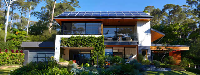 Obraz premium Green Living: Solar Powered Homes
