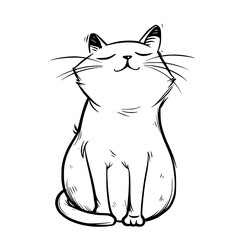 cat vector, line art cat, cat outline, cat svg, cat png, cat illustration, Persian cat, Siamese, Maine Coon, Persian, Ragdoll, Bengal, Scottish Fold, Sphynx, Abyssinian, Russian Blue, Norwegian Forest