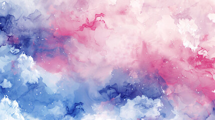 Fototapeta premium Watercolor style abstract sky colorful cloud background, abstract PPT poster main visual background