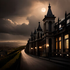 Fototapeta premium Reichstag with reflection in river Spree in early morning.
