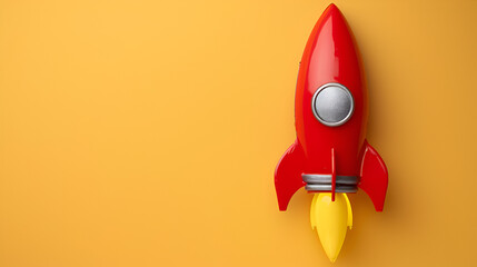 Cartoon Rocket Launch ,generative ai