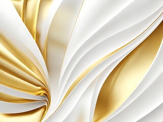 golden and white abstract background with waves