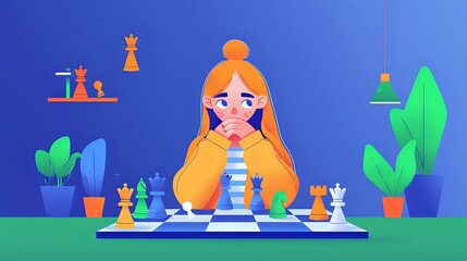 Cozy Setting for a Passionate Chess Player