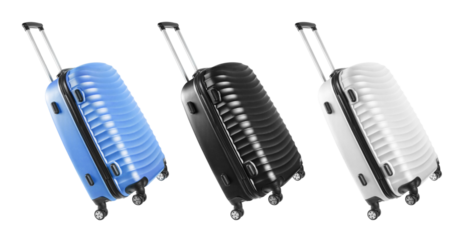 Set of travel suitcases, cut out