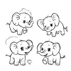 Obraz premium Elephant SVG, Elephant Svg, Elephant Clipart, Doodle Animal Svg, Doodle Elephant Svg, Cute Elephant Svg, Elephant Png, Elephant Vector, Jungle Animal Svg, Cute Baby Elephant Svg, Elephant Outline Svg,