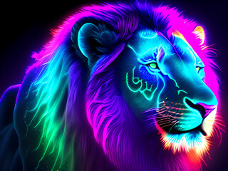 lion head illustration