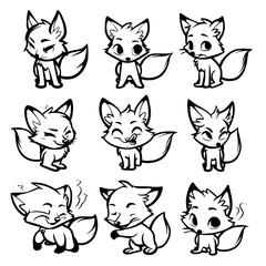 Baby Fox SVG, Fox Svg, Fox Clipart, Doodle Animal Svg, Doodle Fox Svg, Cute Fox Svg, Fox Png, Fox Vector, Jungle Animal Svg, Cute Baby Fox Svg, Fox Outline Svg, Kids Coloring Svg, Nursery Svg, Land An