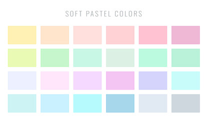 abstract color palette banner set for modern advertising
