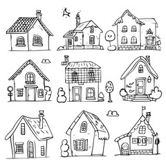house, home, icon, building, vector, set, estate, symbol, architecture, illustration, real, design, roof, urban, window, sign, construction, element, silhouette, city, black, art, property, door, cott