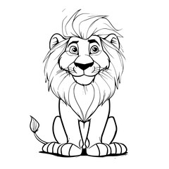 Baby Lion SVG, Lion Svg, Lion Clipart, Doodle Animal Svg, Doodle Lion Svg, Cute Lion Svg, Lion Png, Lion Vector, Jungle Animal Svg, Cute Baby Lion Svg, Lion Outline Svg, Kids Coloring Svg, Nursery Svg