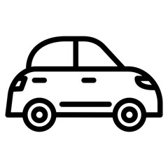 Car Icon in Line Style