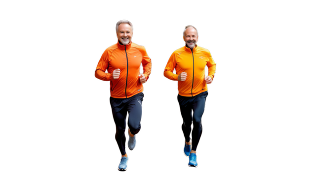middle fit autumn smiling workout r park 50s running keeping jogging aged man person exercise fitness male middle-aged active outdoors 40s athlete mature training sport happiness health grey senior - Powered by Adobe