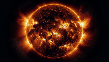 太陽フレアとガス爆発の連続5