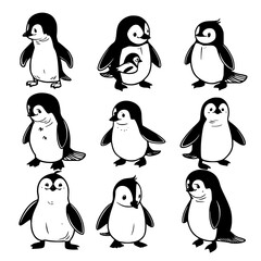 Baby Penguin SVG, Penguin Svg, Penguin Clipart, Doodle Animal Svg, Doodle Penguin Svg, Cute Penguin Svg, Penguin Png, Penguin Vector, Jungle Animal Svg, Cute Baby Penguin Svg, Penguin Outline Svg, Kid