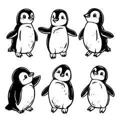 Baby Penguin SVG, Penguin Svg, Penguin Clipart, Doodle Animal Svg, Doodle Penguin Svg, Cute Penguin Svg, Penguin Png, Penguin Vector, Jungle Animal Svg, Cute Baby Penguin Svg, Penguin Outline Svg, Kid