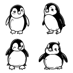 Baby Penguin SVG, Penguin Svg, Penguin Clipart, Doodle Animal Svg, Doodle Penguin Svg, Cute Penguin Svg, Penguin Png, Penguin Vector, Jungle Animal Svg, Cute Baby Penguin Svg, Penguin Outline Svg, Kid