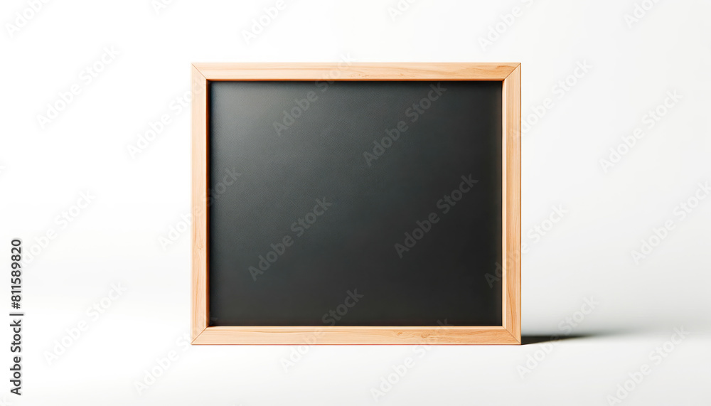 Poster a black empty poster frame on a clean white background, modern design concept for mockup use. genera