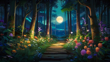 Fototapeta premium a beautiful picture of a fantasy fairy tale