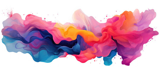 Colorful abstract gradient waves background.