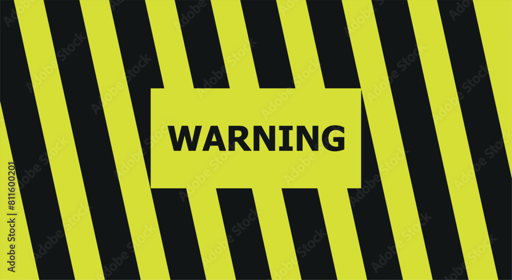 Poster warning sign, warning text, warning text, traffic lane warning sign