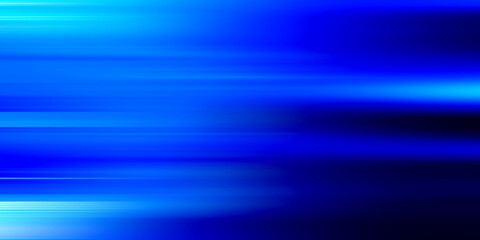 Acceleration speed motion on night road. Light and stripes moving fast over dark background. Abstract blue Illustration