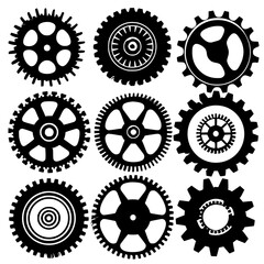 Gears SVG Bundle, Gears png, Gears eps, Gears vector, Gears svg, Gear svg, Gear shapes svg, Metal Gears svg, Gears Clipart, Gears Silhouette, Steampunk Svg, Clockwork Svg, Gears dxf, gear, wheel, mach