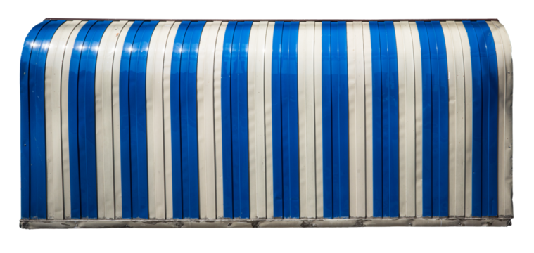 awning steel roof blue and white vintage tone style home exterior Asian asia style concept png - Powered by Adobe