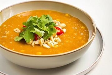 Exquisite Peanut Sauce Adorned with Red Chili Peppers