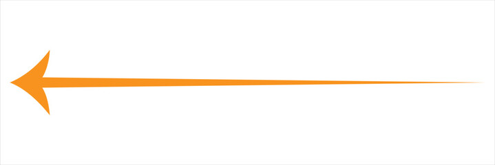 Obraz premium Set of long arrow vector, icon . Horizontal double side arrow. Straight long arrow vector icon set. Long arrows left and right in flat style. Long arrow silhouette, symbol, icon design