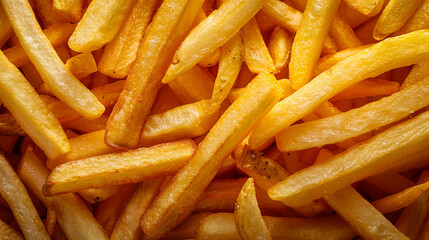 A close up of french fries. - obrazy, fototapety, plakaty
