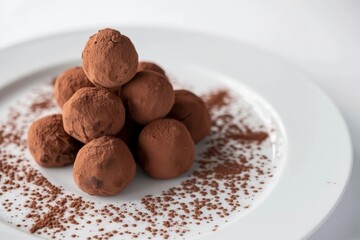 Delicious 4-Ingredient Avocado Truffles with Cocoa Garnish