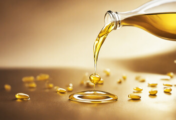 Vitamin K2. Golden drops, Illustration