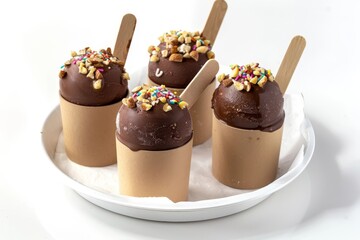 Irresistible 10-Minute Chocolate Ice Cream Pops with Tasty Toppings