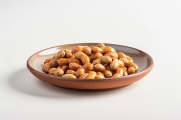 Fototapeta premium Exquisite Honey-Glazed Peanuts with a Touch of Vanilla