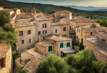 beautiful old town in europe