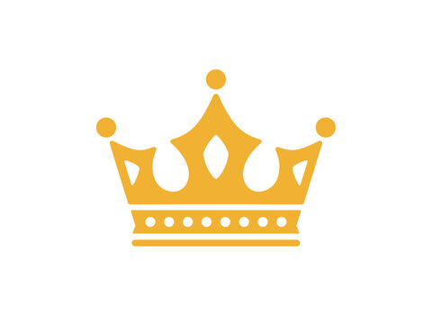 シンプルな王冠のアイコン ベクターイラスト