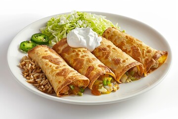 Tantalizing Chicken Chimichangas with Monterey Jack Cheese and Mexi-Sauce
