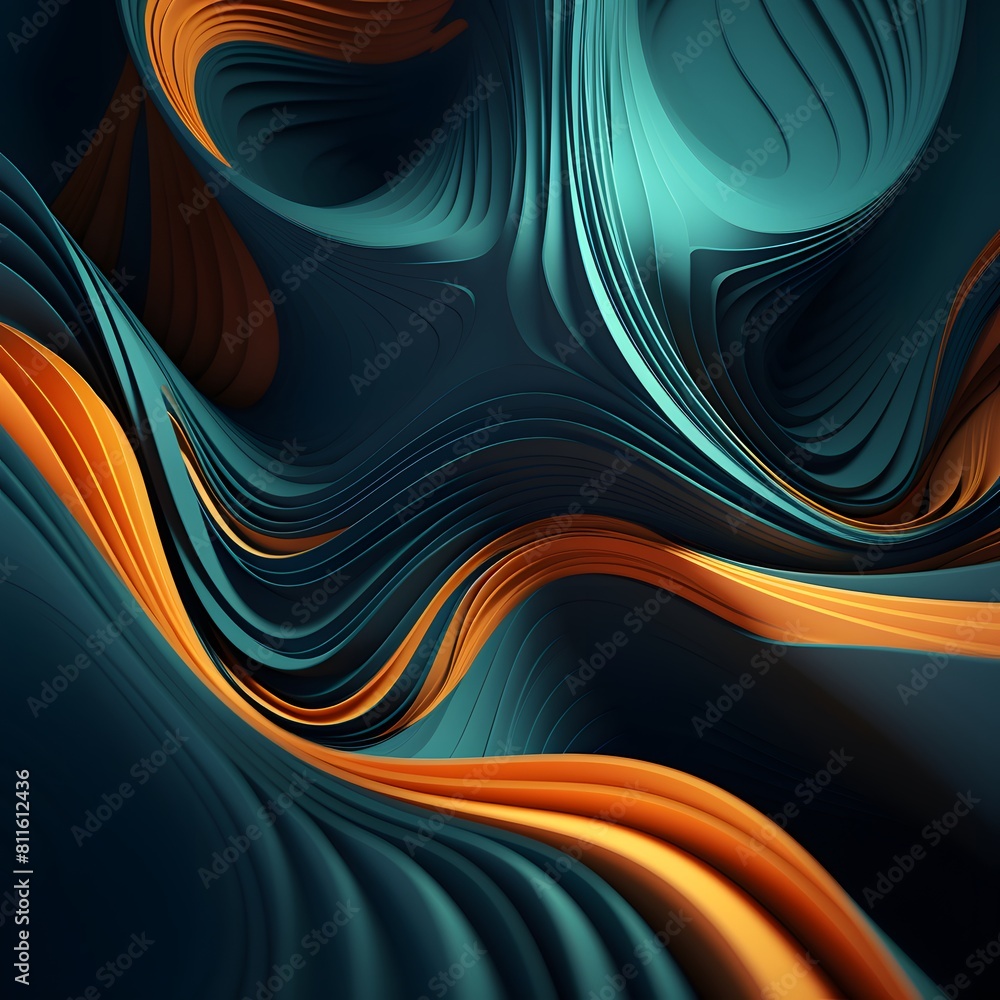 Poster abstract 3d background. generative ai.