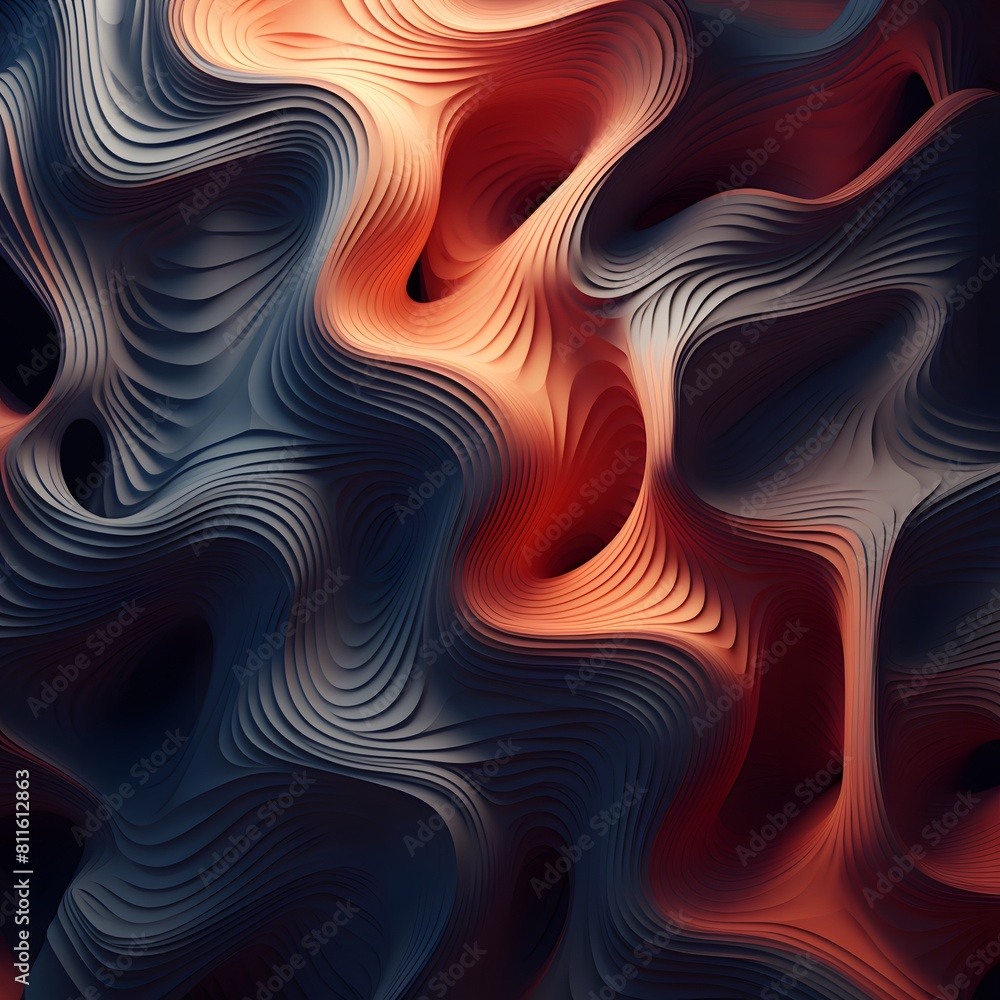 Poster abstract 3d background. generative ai.