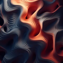 Abstract 3D Background. Generative AI.