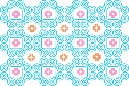 Hmong traditional handmade clothes and colorful background.