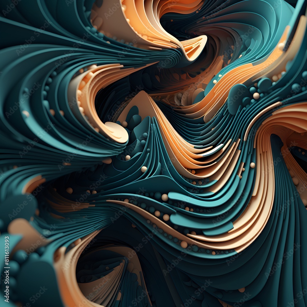 Poster abstract 3d background. generative ai.