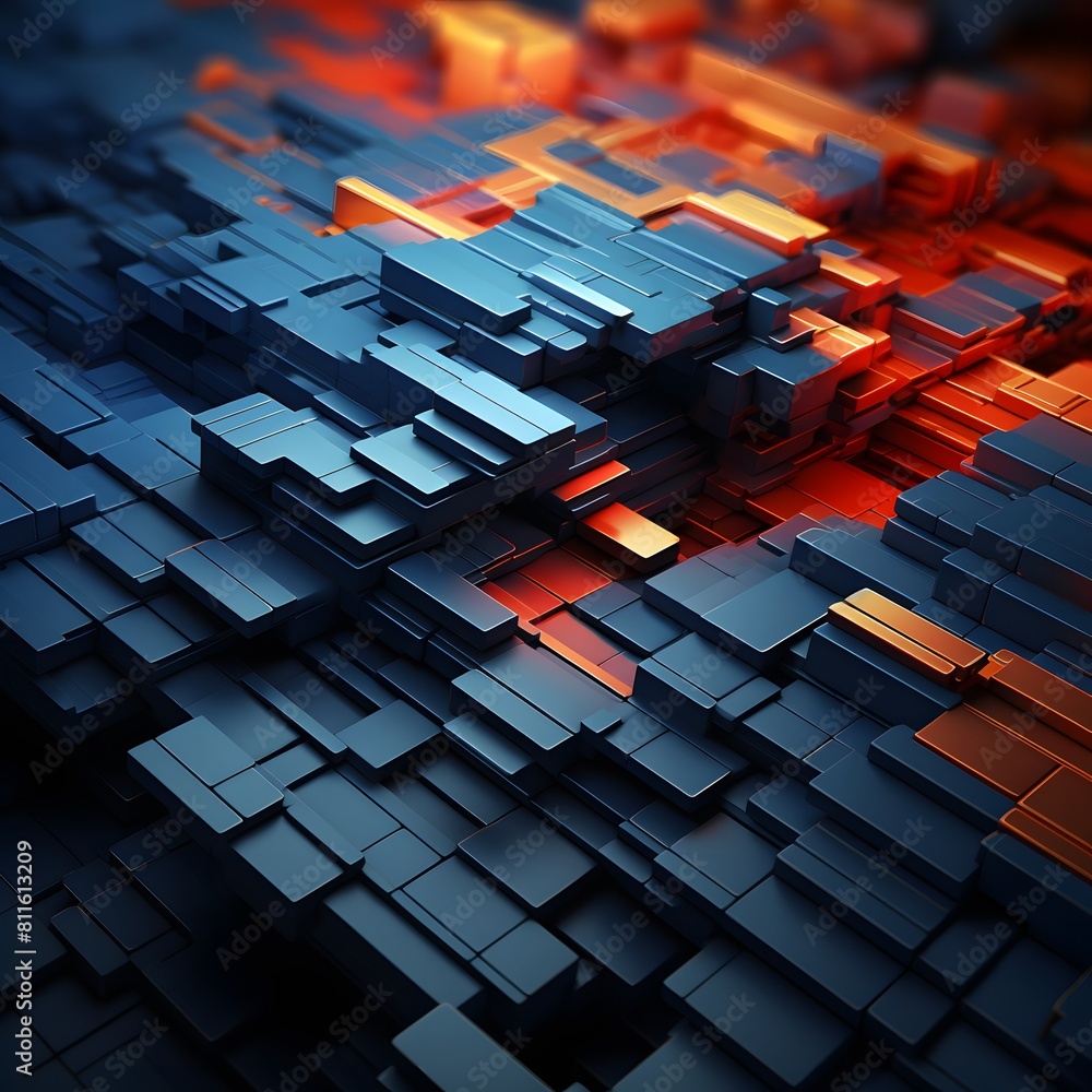 Poster abstract 3d background. generative ai.