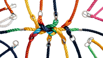 unity partnership integrate braid communicate diverse power rope network teamwork support cooperation background strong concept color strength empower together connect team oneness colours community