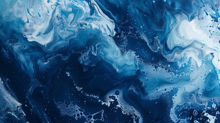 Blue with silver creative abstract ocean background
