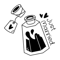 Grab this glyph sticker of love potion 