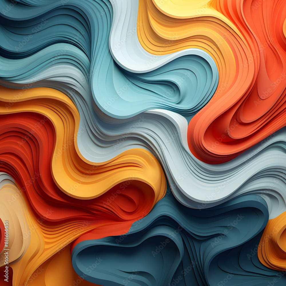 Poster abstract 3d background. generative ai.