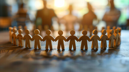 A company participating in a CSR fair showcasing initiatives and connecting with community members Photo realistic representation of CSR Fair Participation concept