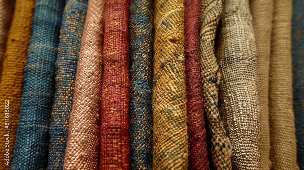 Poster textures and patterns fabric textures: a photo showcasing various fabric textures and patterns