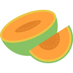 Melon Flat Illustration